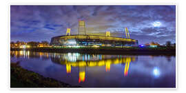 Wandbild Bremer Stadion im Mondschein - Tanja Arnold Photography