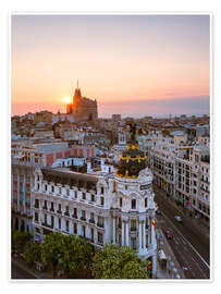 Obra artística Gran Vía al atardecer - Matteo Colombo