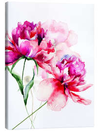 Canvas print Beautiful peony flowers