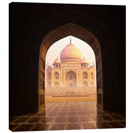 Tableau sur toile Le Taj Mahal en Inde