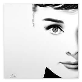 Poster Audrey Hepburn I - Ileana Hunter