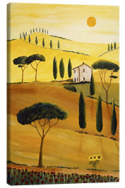 Canvas print Colored Tuscany - Christine Huwer