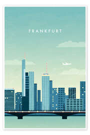 Wandbild Frankfurt Illustration - Katinka Reinke