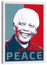 Canvas print Nelson Mandela, Peace and Hope - Alex Saberi