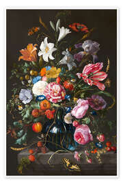 Wandbild Vase mit Blumen - Jan Davidsz de Heem