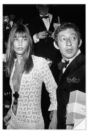 Sticker mural Jane Birkin et Serge Gainsbourg - Celebrity Collection