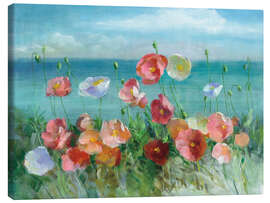 Canvas print Coastal Poppies - Danhui Nai