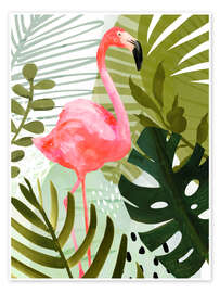 Poster Flamingo-Wald II - Victoria Borges