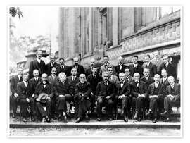 Wall print Fifth Solvay Conference, 1927