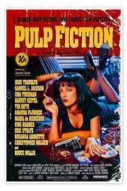 Poster Pulp Fiction (englisch) - Vintage Entertainment Collection