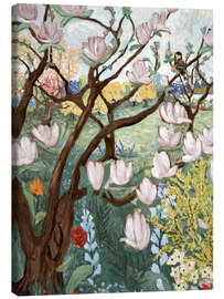 Leinwandbild Magnolienbaum - Deborah Eve Alastra