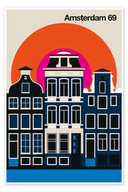 Plakat Amsterdam 69 - Bo Lundberg