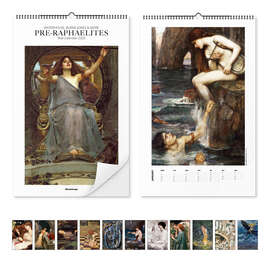 Wandkalender Präraffaeliten Kunstkalender - Pre-Raphaelites 2025