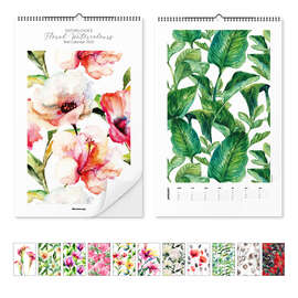 Wandkalender Aquarell Kalender - Floral Watercolours 2025