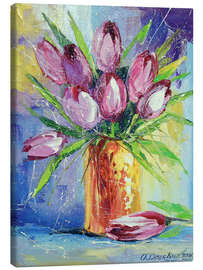 Canvas print Bouquet of tulips - Olha Darchuk