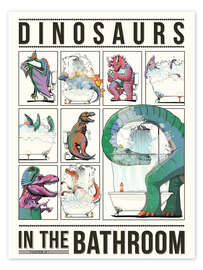 Poster Dinosaurier im Badezimmer - Wyatt9