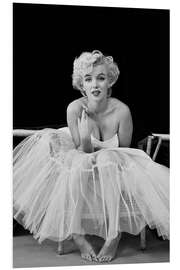 Hartschaumbild Marilyn Monroe im Tutu - Celebrity Collection