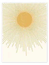 Poster Minimalist sun - Olga Telnova