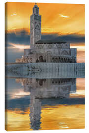 Tableau sur toile Mosquée Hassan II, Casablanca, Maroc - Rolf Fischer