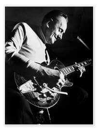 Wall print Les Paul - William P. Gottlieb/LOC