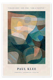 Poster Color And I Are One - Paul Klee