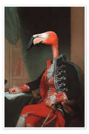 Poster Flamingo del Flamenco - Jonas Loose