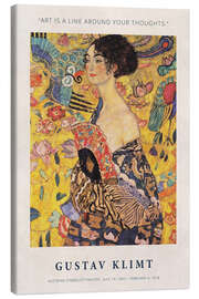 Leinwandbild Art is a Line around Your Thoughts - Gustav Klimt