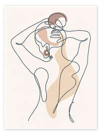 Poster Feminine back portrait - TAlex