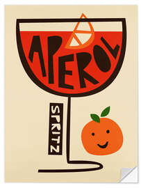 Sticker mural Aperol Spritz Art - Fox &amp; Velvet