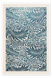 Wall print Larkspur, blue - William Morris