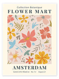 Poster Flower Market Amsterdam I - TAlex