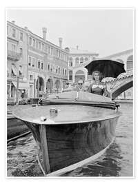 Poster Actress Sophia Loren in Venice 1955