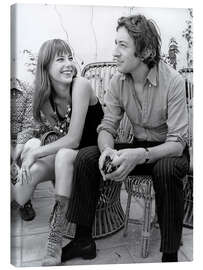 Leinwandbild Jane Birkin und Serge Gainsbourg, 1970