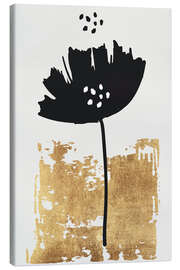 Canvas print Black Poppy - KUBISTIKA