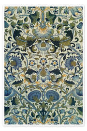 Wall print Lodden Chintz textile printing - William Morris