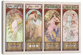 Canvas print The Four Seasons II - Alfons Mucha