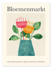 Veggbilde Flower Market - Bloemenmarkt Amsterdam - Tracie Andrews