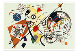 Poster Sich kreuzende Linien, 1923 - Wassily Kandinsky