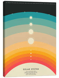 Leinwandbild Solar System II - Jazzberry Blue