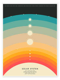 Plakat Solar System II - Jazzberry Blue