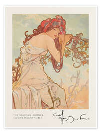 Stampa The Seasons, Summer - Alfons Mucha