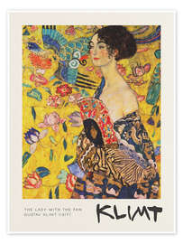 Poster Dame mit Fächer, 1917 - Gustav Klimt