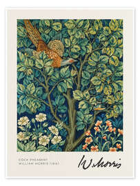 Poster Cock Pheasant - William Morris