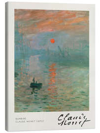 Canvas print Sunrise - Claude Monet