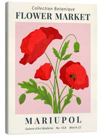 Canvas print Flower Market Mariupol Poppy - TAlex