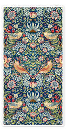 Wall print Strawberry Thief Textile Pattern - William Morris