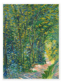 Obraz A path in the woods, 1887 - Vincent van Gogh