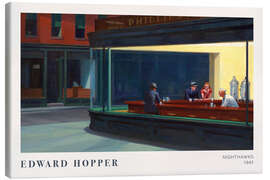 Lerretsbilde Nighthawks, 1942 - Edward Hopper