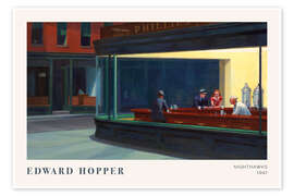 Wandbild Nachtschwärmer, 1942 - Edward Hopper