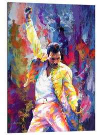 Gallery Print Freddie Mercury Pop Art Porträt - Leon Devenice